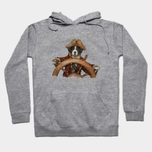 Cap'n Berner Sea Dog  at the Wheel Hoodie